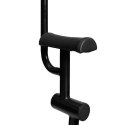 EasyToys Fotel wielopozycyjny z regulacją, stalowy, czarny 175x83x124cm