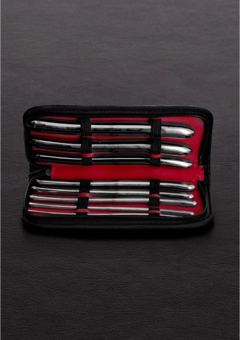 Steel Zestaw 8 dwustronnych rozszerzaczy z etui, stal chirurgiczna Steel Zestaw 8 dwustronnych rozszerzaczy z etui, stal chirurgiczna