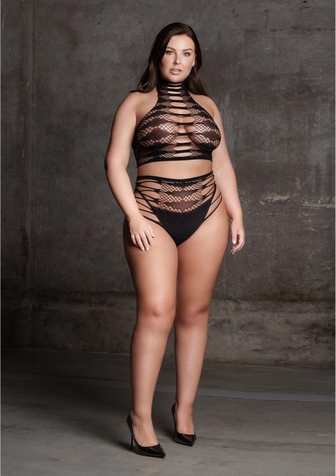El Desir Carpo Plus Size komplet dwuczęściowy XL-XXXXL czarny El Desir Carpo Plus Size komplet dwuczęściowy XL-XXXXL czarny