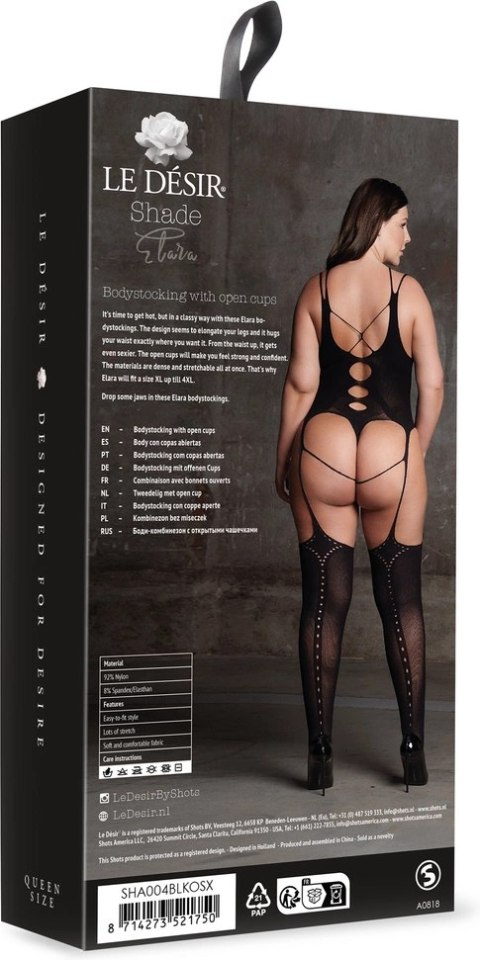 Le Desir Bodystocking Elara Plus Size - anatomiczny model XL-XXXXL Le Desir Bodystocking Elara Plus Size - anatomiczny model XL-XXXXL
