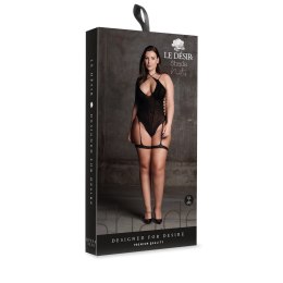 Le Desir Metis Body Plus Size z paskami i siateczką XL-XXXXL