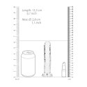 RealRock CRYSTAL CLEAR - Model z przyssawką 14,5 cm, transparentny