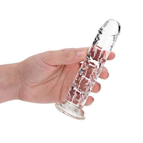 RealRock CRYSTAL CLEAR - Model z przyssawką 14,5 cm, transparentny RealRock CRYSTAL CLEAR - Model z przyssawką 14,5 cm, transparentny