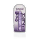 RealRock Crystal Clear 18 cm - model przezroczysty z przyssawką