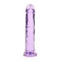 RealRock Crystal Clear 18 cm - model przezroczysty z przyssawką