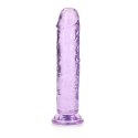 RealRock Crystal Clear 18 cm - model przezroczysty z przyssawką