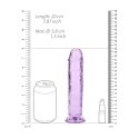 RealRock Crystal Clear 18 cm - model przezroczysty z przyssawką
