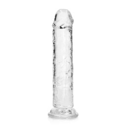 RealRock Crystal Clear 18 cm - model z przyssawką, transparentny