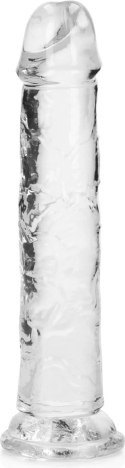 RealRock Crystal Clear 18 cm - model z przyssawką, transparentny