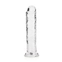 RealRock Crystal Clear 18 cm - model z przyssawką, transparentny