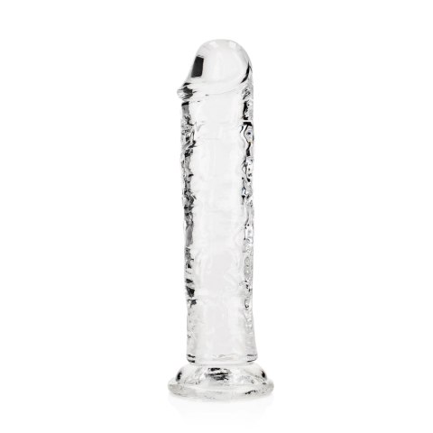 RealRock Crystal Clear 18 cm - model z przyssawką, transparentny RealRock Crystal Clear 18 cm - model z przyssawką, transparentny