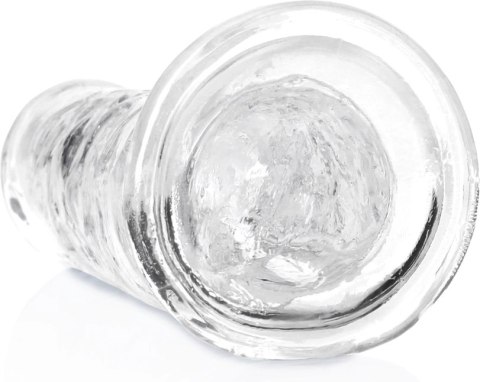 RealRock Crystal Clear 18 cm - model z przyssawką, transparentny RealRock Crystal Clear 18 cm - model z przyssawką, transparentny
