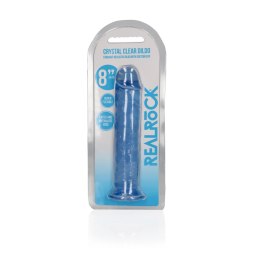RealRock Crystal Clear 20 cm - model anatomiczny z przyssawką, przezroczysty