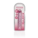 RealRock Crystal Clear 20 cm - model z przyssawką, przezroczysty
