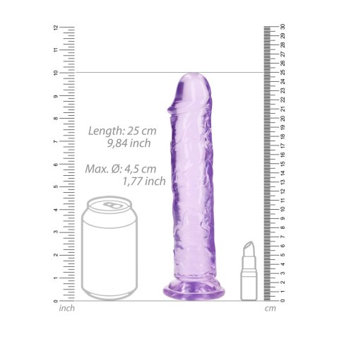 RealRock Crystal Clear 23 cm - Model anatomiczny z przyssawką RealRock Crystal Clear 23 cm - Model anatomiczny z przyssawką