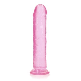 RealRock Crystal Clear 23 cm - Model z Przyssawką, Transparentny
