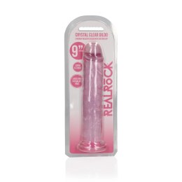 RealRock Crystal Clear 23 cm - Model z Przyssawką, Transparentny