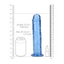 RealRock Crystal Clear 23 cm - model z przyssawką, przezroczysty