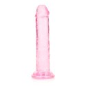 RealRock Crystal Clear - Model z Przyssawką 14,5 cm, Przezroczysty