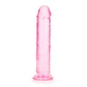 RealRock Crystal Clear model 18 cm - anatomiczny z przyssawką