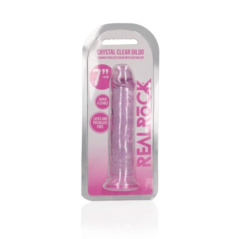RealRock Crystal Clear model 18 cm - anatomiczny z przyssawką RealRock Crystal Clear model 18 cm - anatomiczny z przyssawką