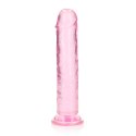 RealRock Crystal Clear model 18 cm - anatomiczny z przyssawką