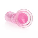 RealRock Crystal Clear model 18 cm - anatomiczny z przyssawką