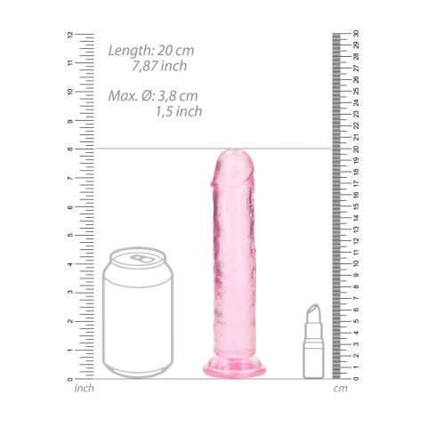 RealRock Crystal Clear model 18 cm - anatomiczny z przyssawką RealRock Crystal Clear model 18 cm - anatomiczny z przyssawką