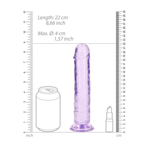 RealRock Crystal Clear model 20 cm - anatomiczny model z przyssawką RealRock Crystal Clear model 20 cm - anatomiczny model z przyssawką