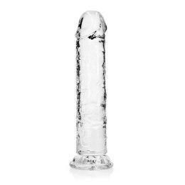 RealRock Crystal Clear model 20 cm z mocną przyssawką - przezroczysty