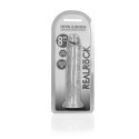 RealRock Crystal Clear model 20 cm z mocną przyssawką - przezroczysty