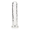 RealRock Crystal Clear model 20 cm z mocną przyssawką - przezroczysty