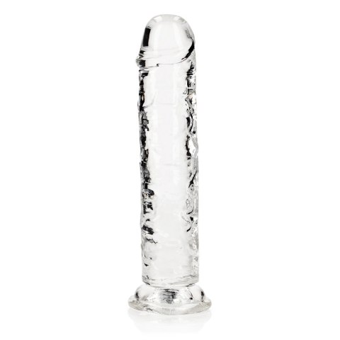 RealRock Crystal Clear model 20 cm z mocną przyssawką - przezroczysty RealRock Crystal Clear model 20 cm z mocną przyssawką - przezroczysty