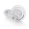 RealRock Crystal Clear model 20 cm z mocną przyssawką - przezroczysty