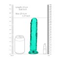 RealRock Crystal Clear model 20 cm z przyssawką - transparentny