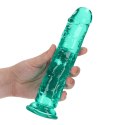 RealRock Crystal Clear model 20 cm z przyssawką - transparentny