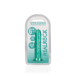 RealRock Crystal Clear model z przyssawką 14,5 cm, transparentny