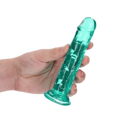 RealRock Crystal Clear model z przyssawką 14,5 cm, transparentny RealRock Crystal Clear model z przyssawką 14,5 cm, transparentny