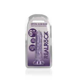 RealRock Crystal Clear model z przyssawką 14,5 cm transparentny