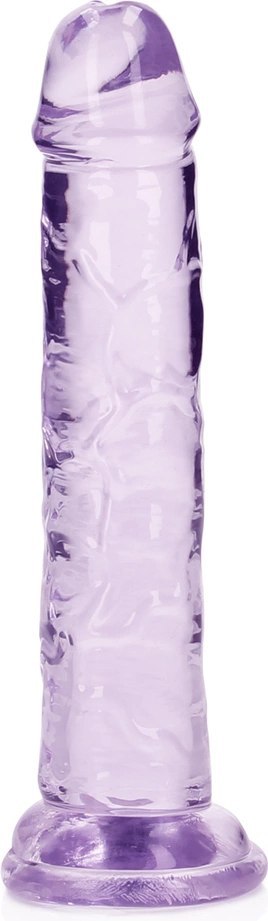 RealRock Crystal Clear model z przyssawką 14,5 cm transparentny RealRock Crystal Clear model z przyssawką 14,5 cm transparentny