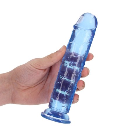RealRock Crystal Clear model z przyssawką 18 cm przezroczysty RealRock Crystal Clear model z przyssawką 18 cm przezroczysty