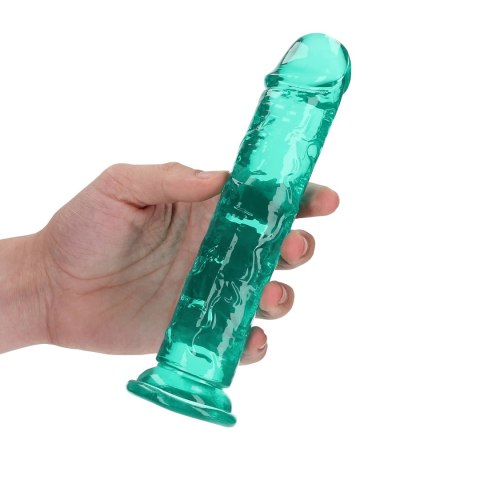 RealRock Crystal Clear model z przyssawką 18 cm transparentny RealRock Crystal Clear model z przyssawką 18 cm transparentny