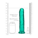 RealRock Crystal Clear model z przyssawką 23 cm przezroczysty