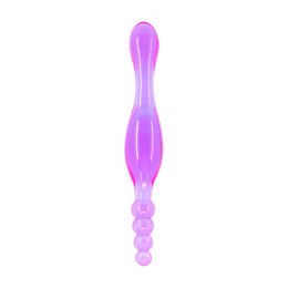Seven Creations Korek anatomiczny + kulki silikonowe dwustronne