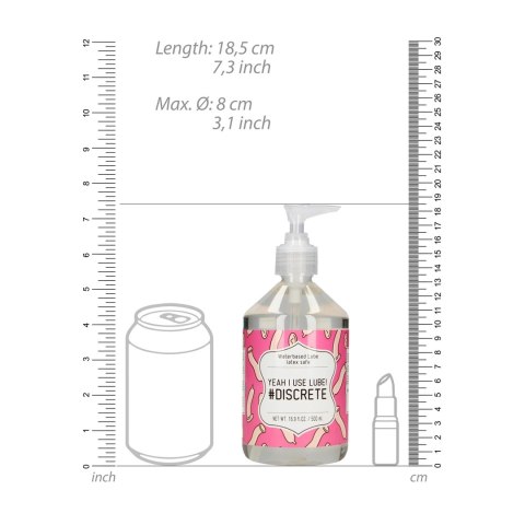 Shots S-Line Lubrykant na bazie wody 500 ml, bezbarwny i bezzapachowy Shots S-Line Lubrykant na bazie wody 500 ml, bezbarwny i bezzapachowy