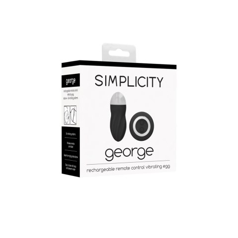 Shots Simplicity George bezprzewodowe jajko z pilotem silikonowe Shots Simplicity George bezprzewodowe jajko z pilotem silikonowe