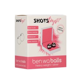 Shots Toys Zestaw dwoch kulek Ben Wa - ciężkie, stalowe, trening mięśni