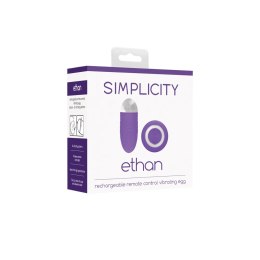 Simplicity Ethan - bezprzewodowe jajko sterowane pilotem, silikonowe