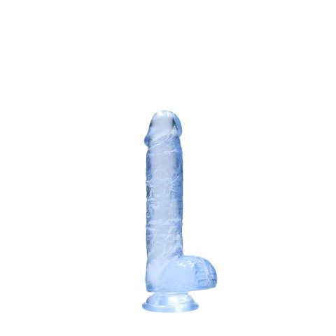 RealRock Crystal Clear 17 cm - Model anatomiczny z przyssawką RealRock Crystal Clear 17 cm - Model anatomiczny z przyssawką