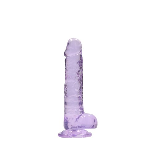 RealRock Crystal Clear 19 cm model z anatomiczną podstawą i przyssawką RealRock Crystal Clear 19 cm model z anatomiczną podstawą i przyssawką